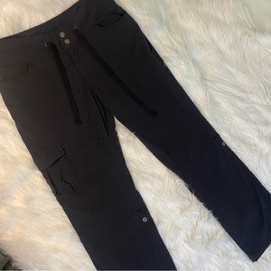 Columbia Pants Womens 12 Black Omni Shield Advanced Repellency Roll Tab Hiking